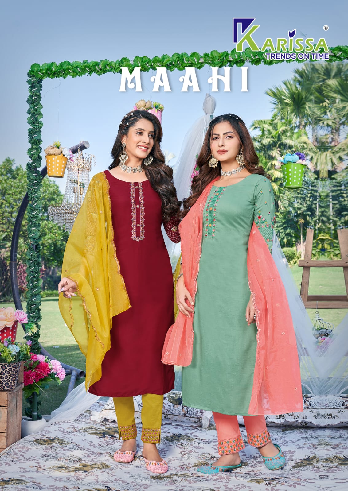 Karissa Maahi Fancy Ethnic Wear Wholesale Readymade Salwar Suits Catalog